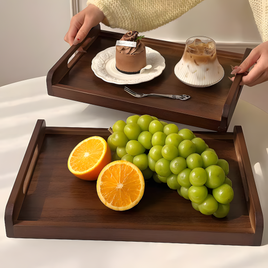 Wooden Tray Set 3 Pcs